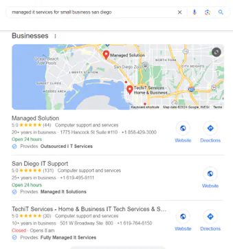 Local intent optimization examples