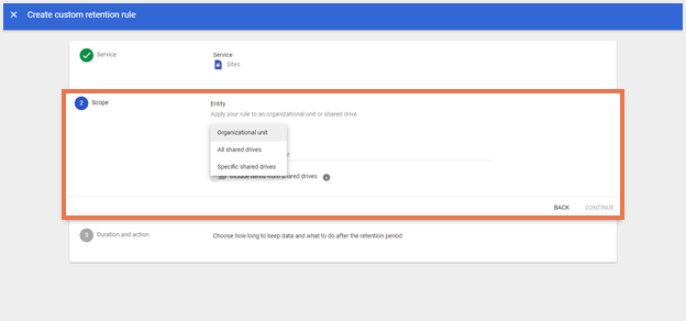 ステップ4 カスタム保持ルール