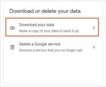 download data