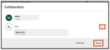 Keepノートを共有する新しいユーザーを追加