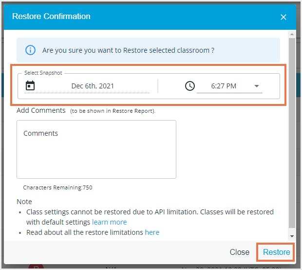 Google教室の復元