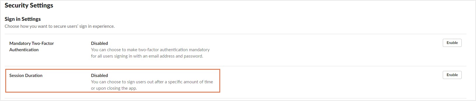 セキュリティ設定