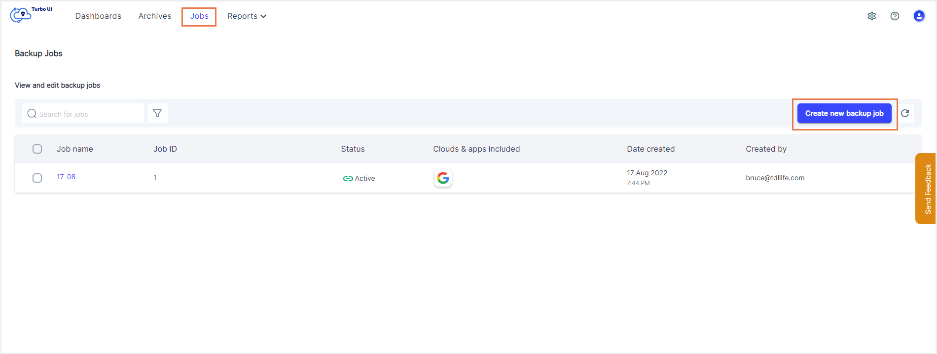 SysCloudを使用したgoogle共有ドライブのバックアップ