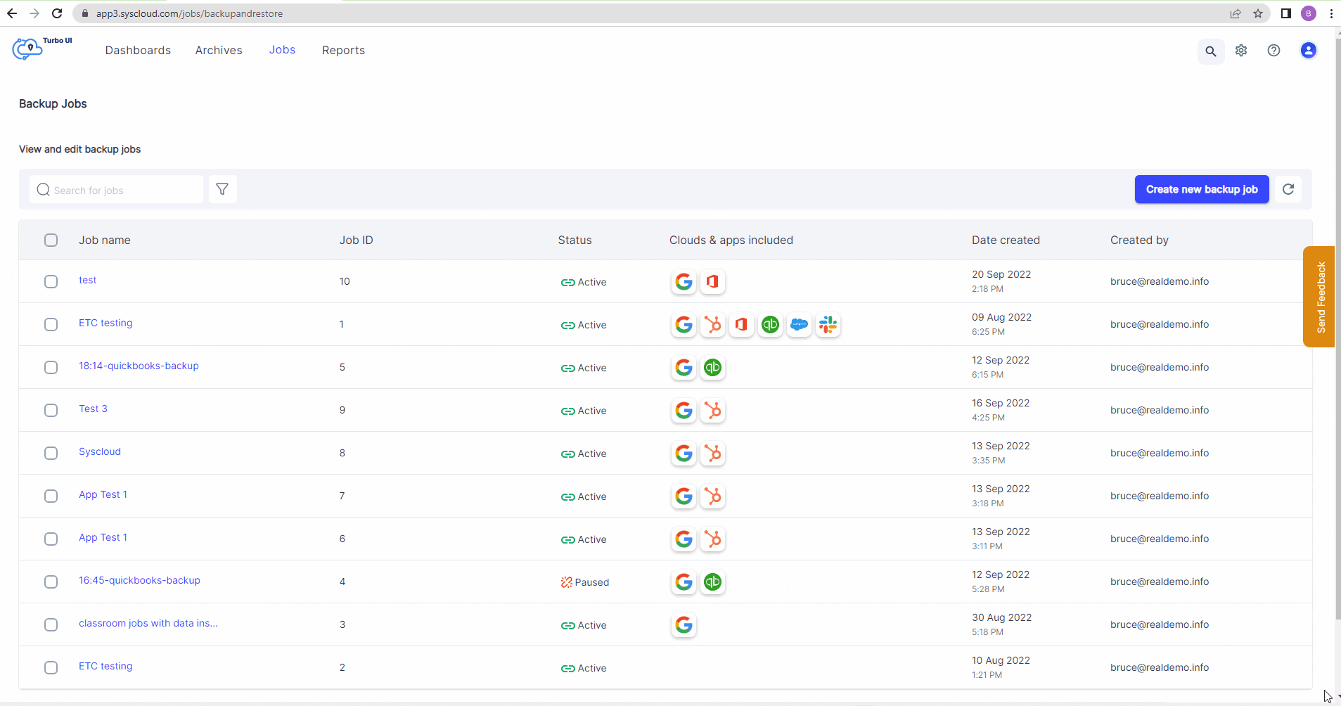 Secure SaaS data with automated backup