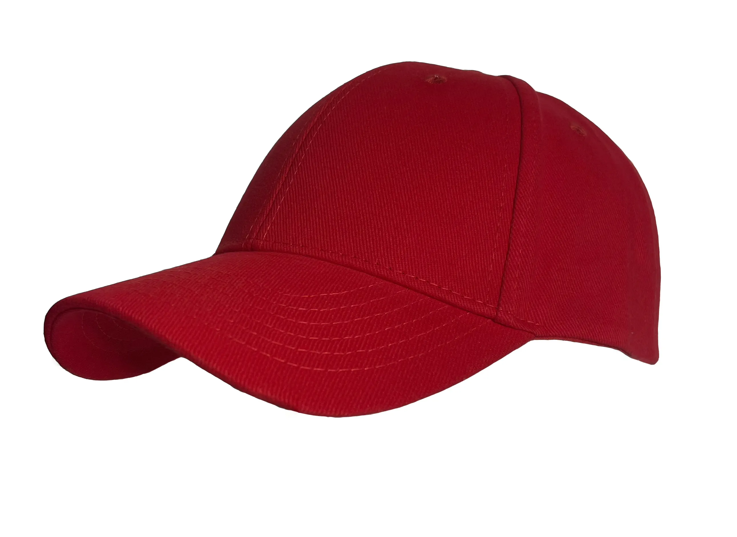 6 PANEL HEAVY BRUSHED COTTON CAP WITH VELCRO CLOSURE