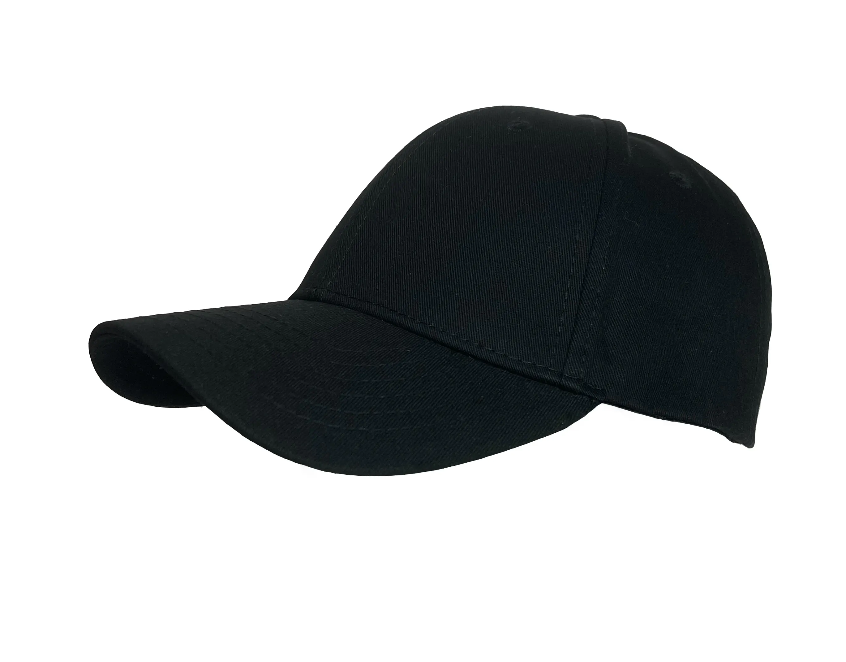 6 PANEL CHINO TWILL CAP WITH SILVER BUCKLE CLOSURE