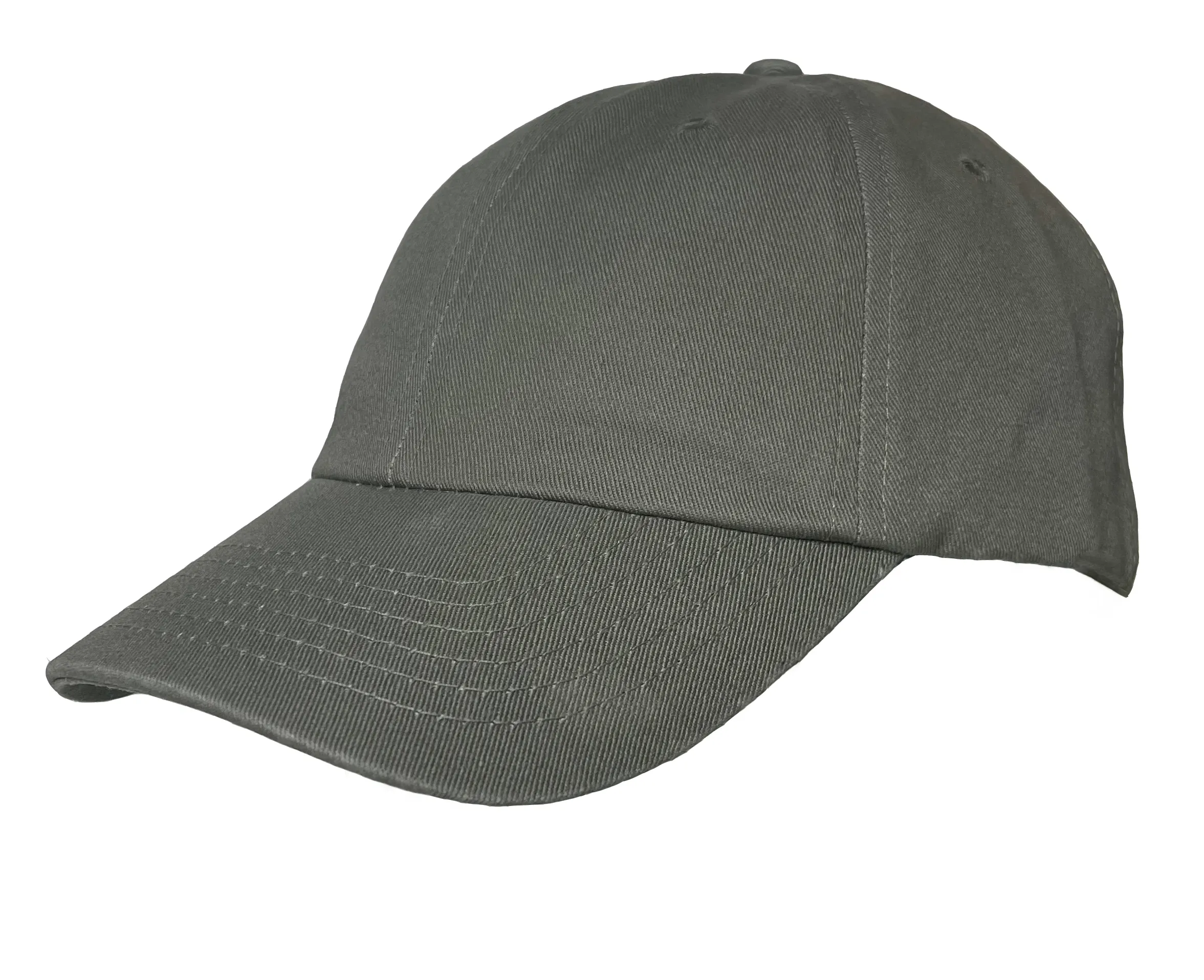 6 PANEL CHINO TWILL DAD CAP WITH BRASS BUCKLE CLOSURE