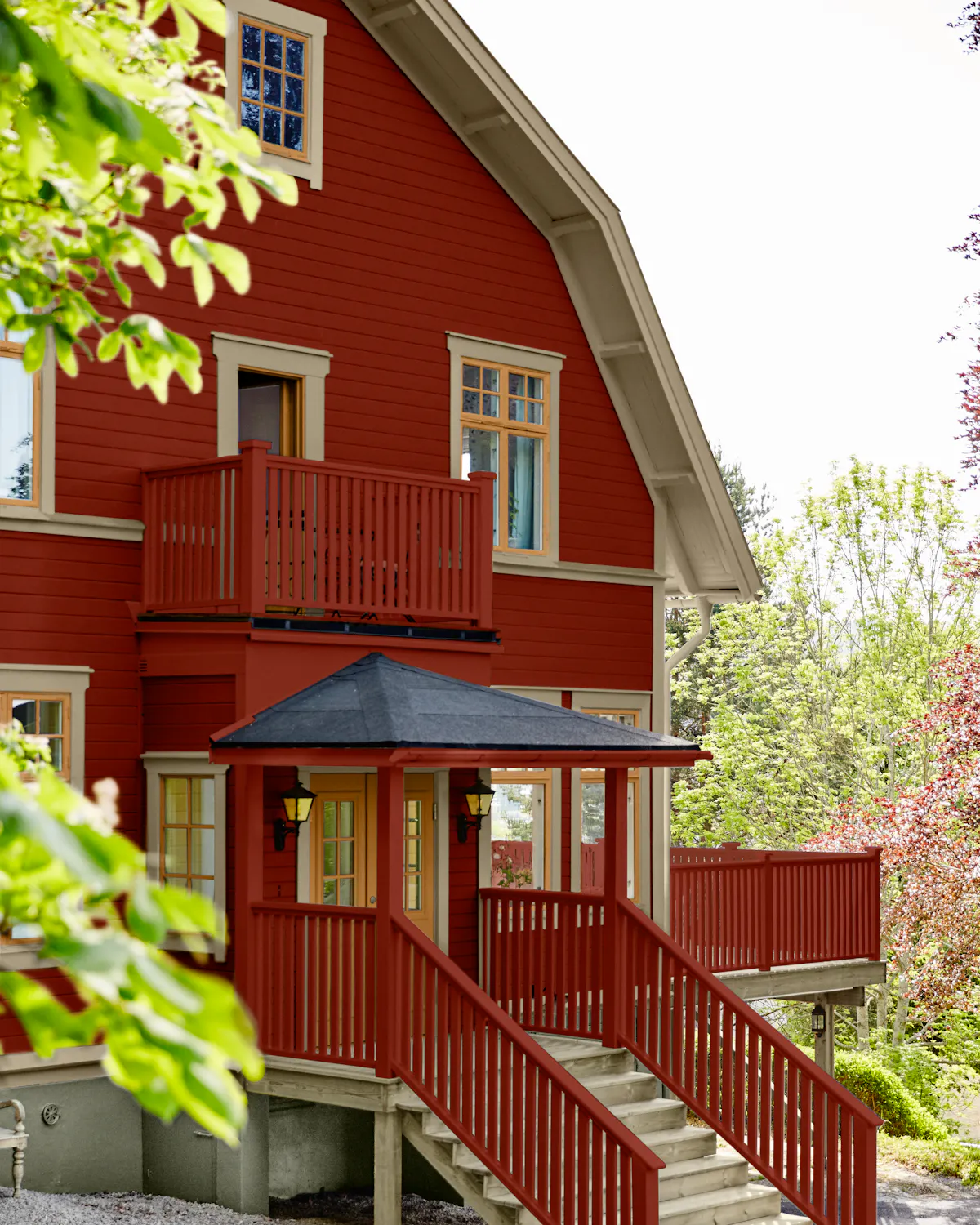 Populära kulörer och kombinationer - fasadfärg