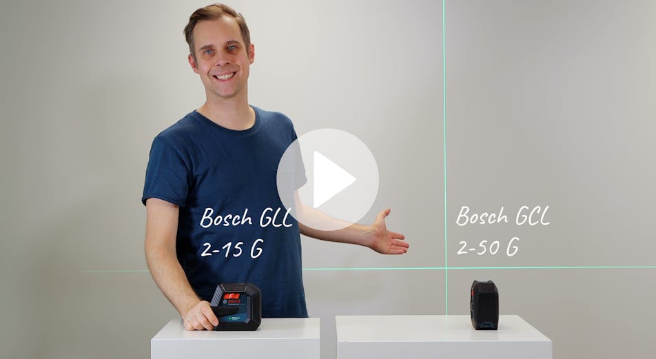Nyhet: Nya korslasrar från Bosch: Bosch GLL 2-15 G och GCL 2-50 G