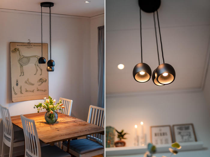 Eksempelbilde av innendørsbelysning fra Hide-a-lite