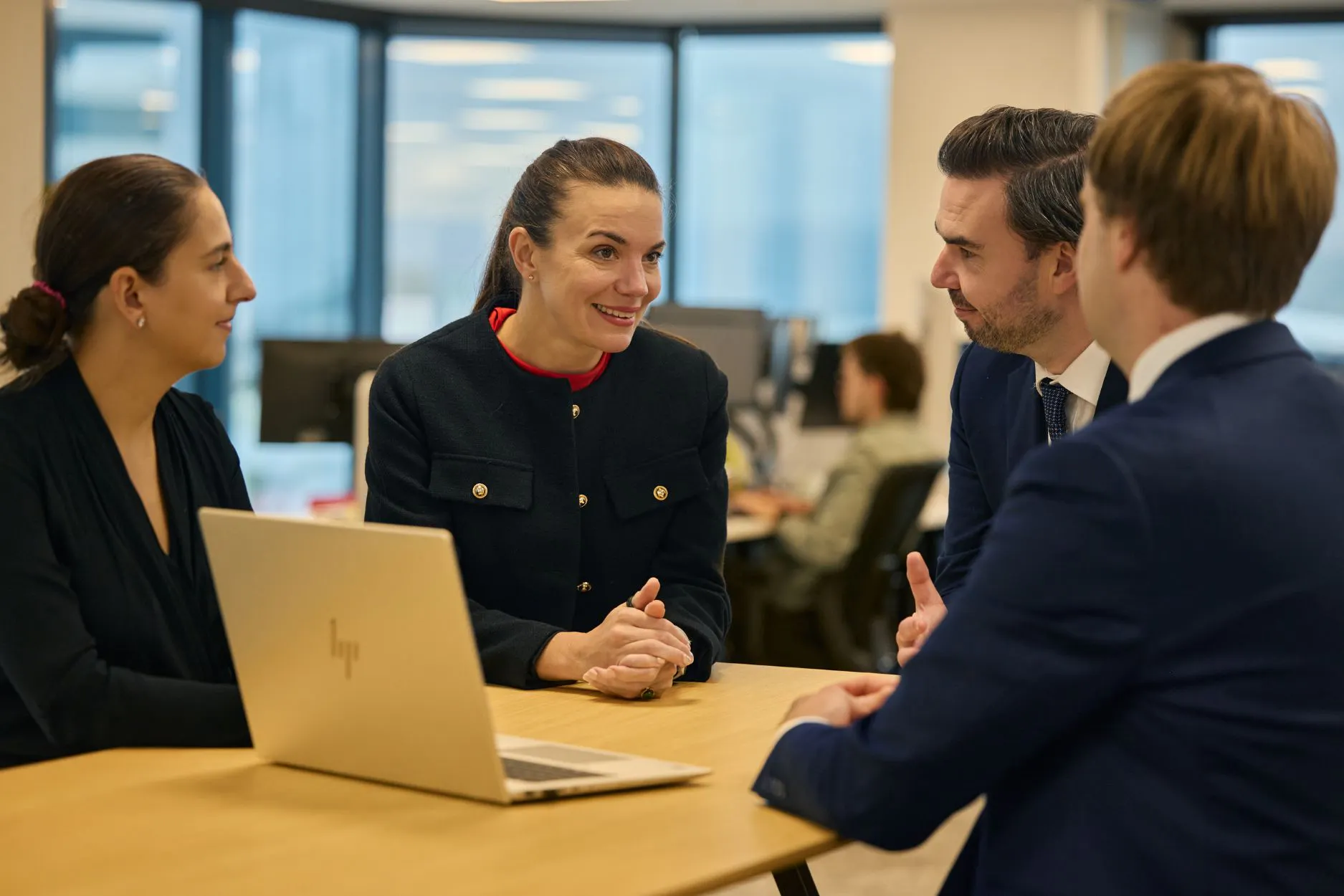Senior business leader photographed inside their company office