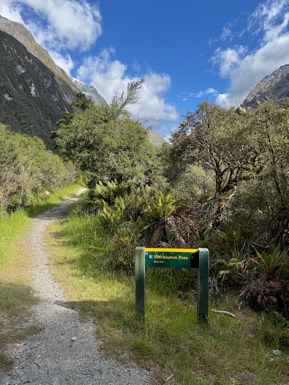 First view of McKinnon Pass