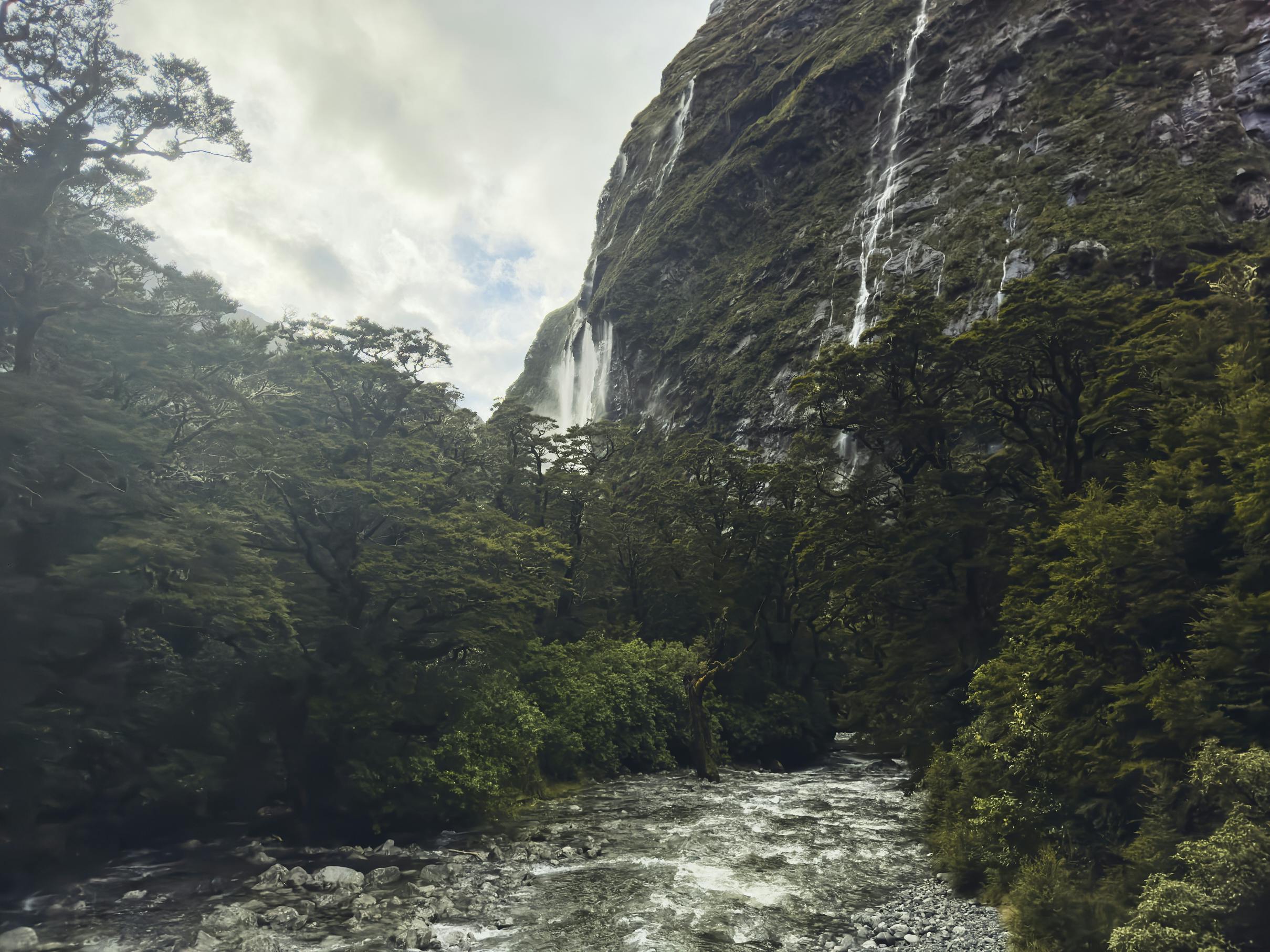 One of many waterfalls