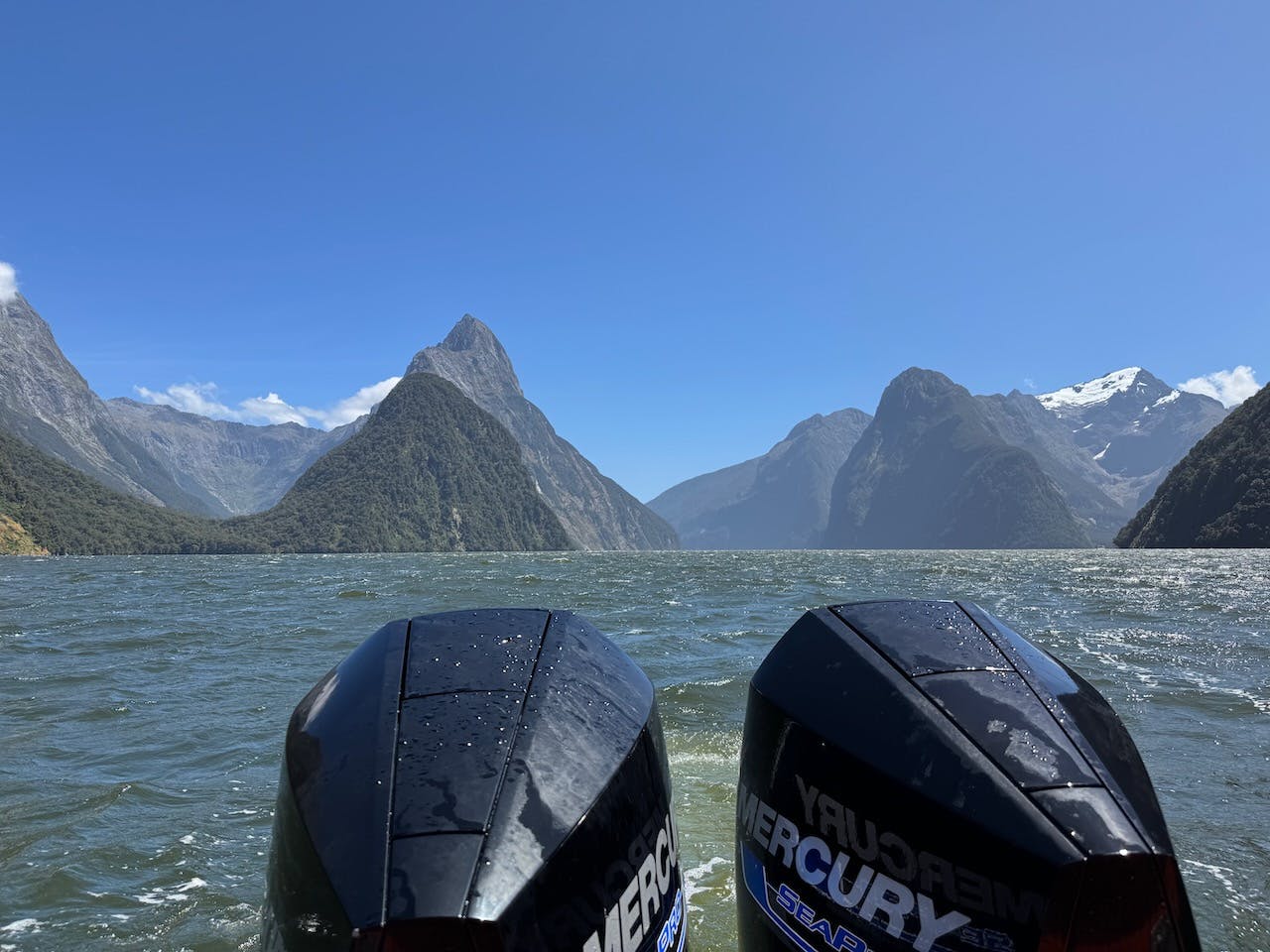 Water taxi ride back to Milford Sound Terminal