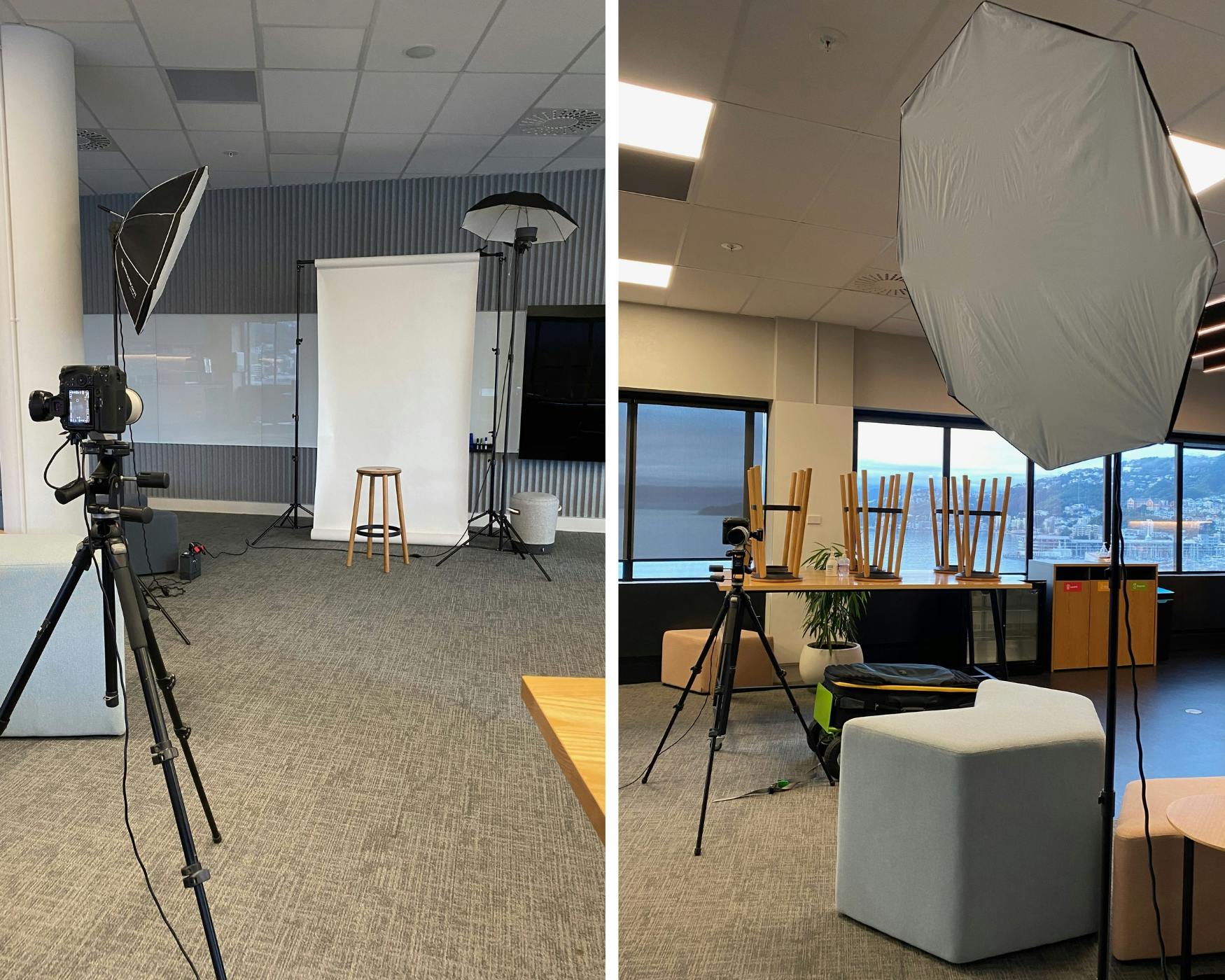 Flexible scheduling for corporate photo shoots in Wellington, with on-site mobile studio setup