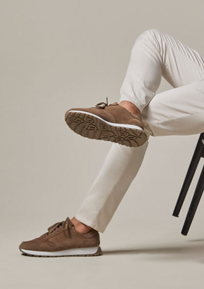 Profuomo® | Heren sneakers in suede en leer | Timeless Comfort