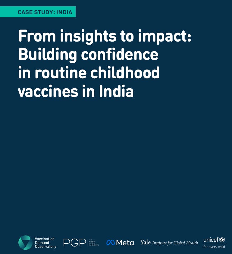 Building confidence in routine childhood vaccines in India case study thumbnail