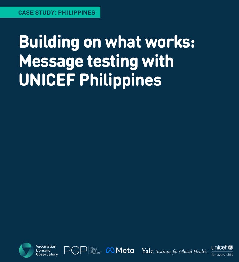 Building confidence in routine childhood vaccines in the Philippines case study thumbnail