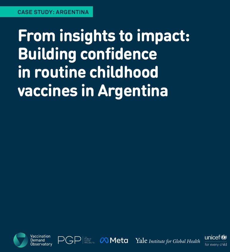 Building confidence in routine childhood vaccines in Argentina case study thumbnail