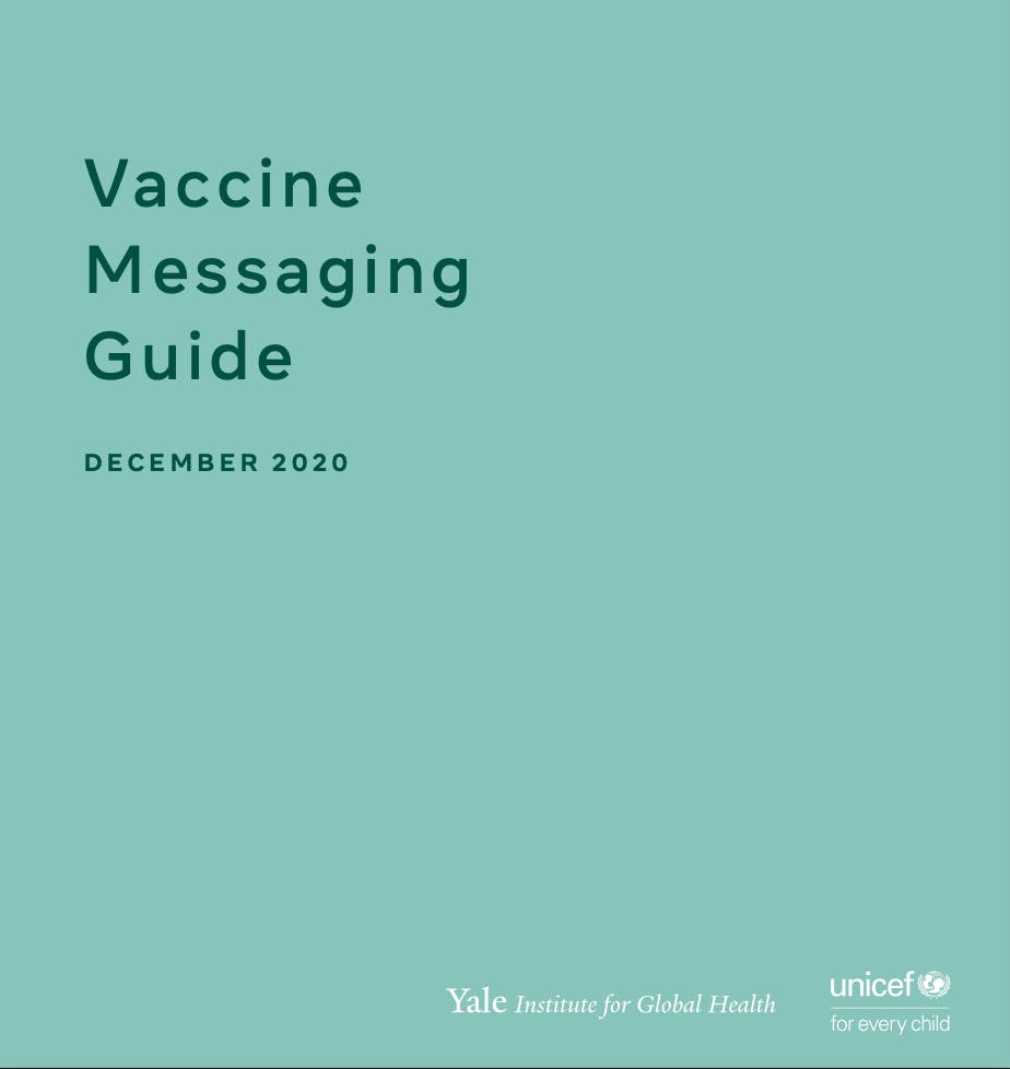 Vaccine Messaging Guide Cover