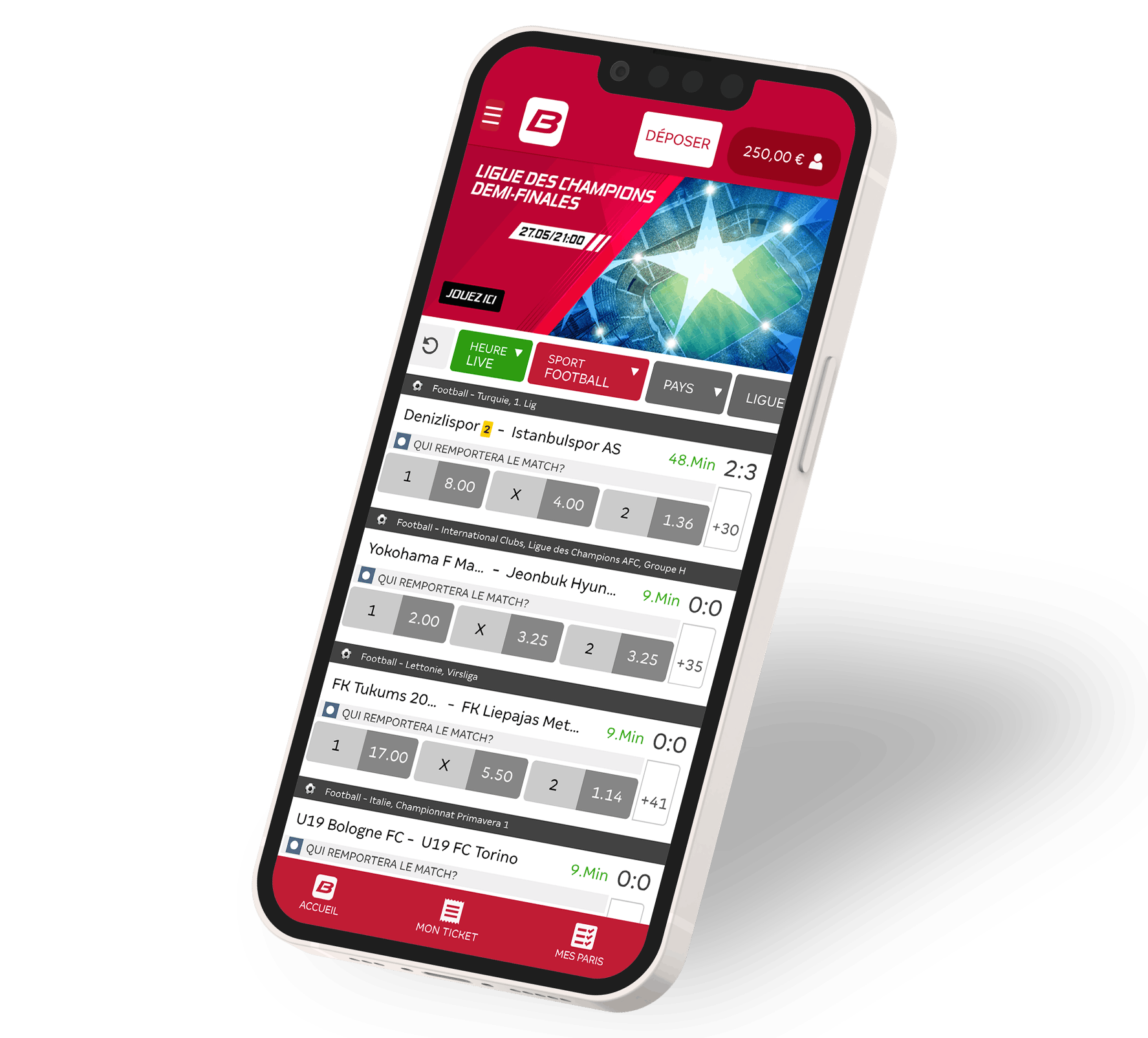 Betcenter Mobile App