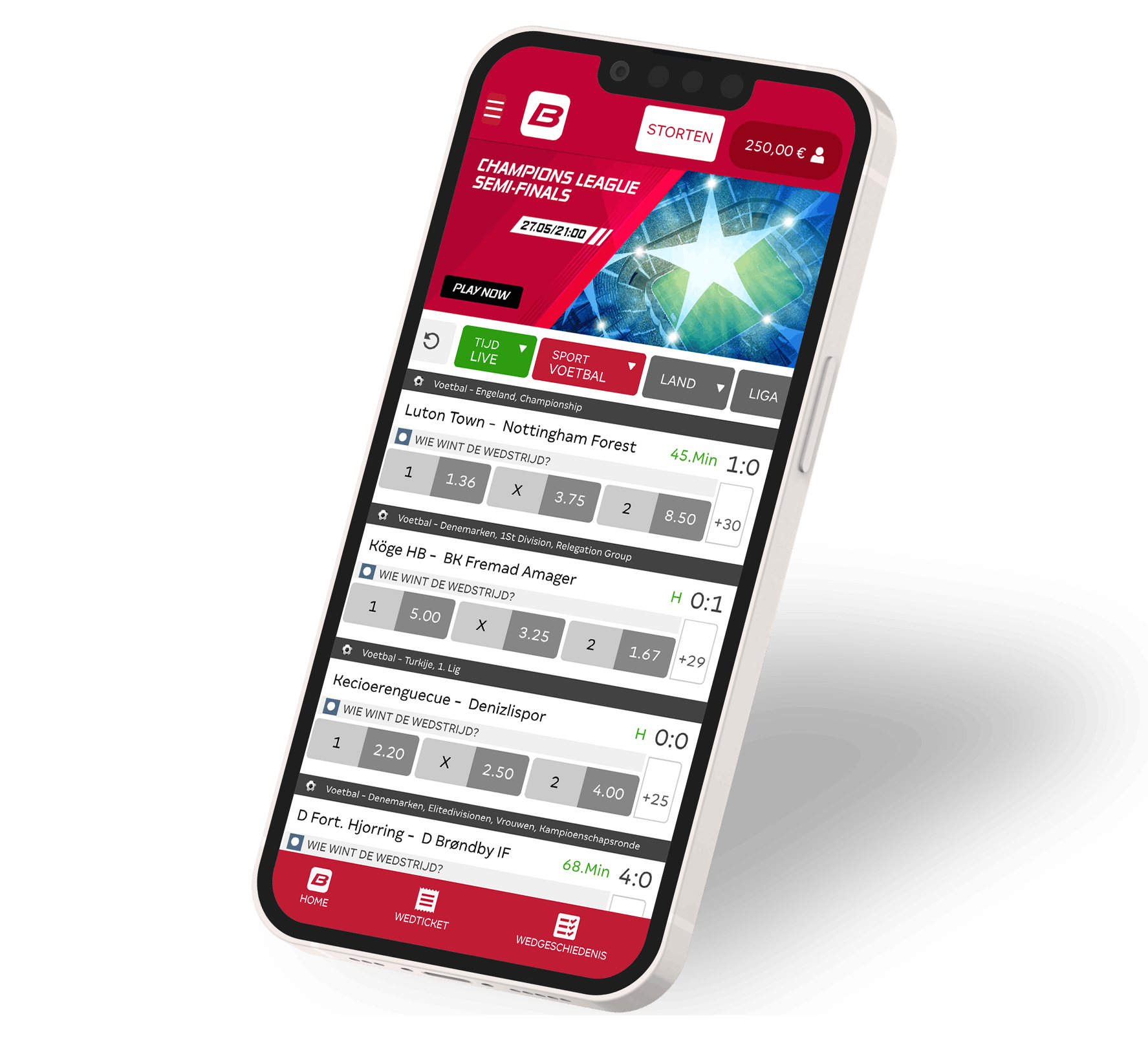 Betcenter Mobile App