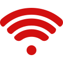 Icone vermelho wifi