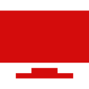 Icone TV vermelho