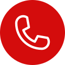 Icone telefone vermelho