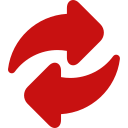 Ícone bônus de internet vermelho