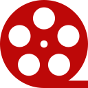 Icone rolo de filme vermelho
