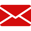 Ícone carta vermelho