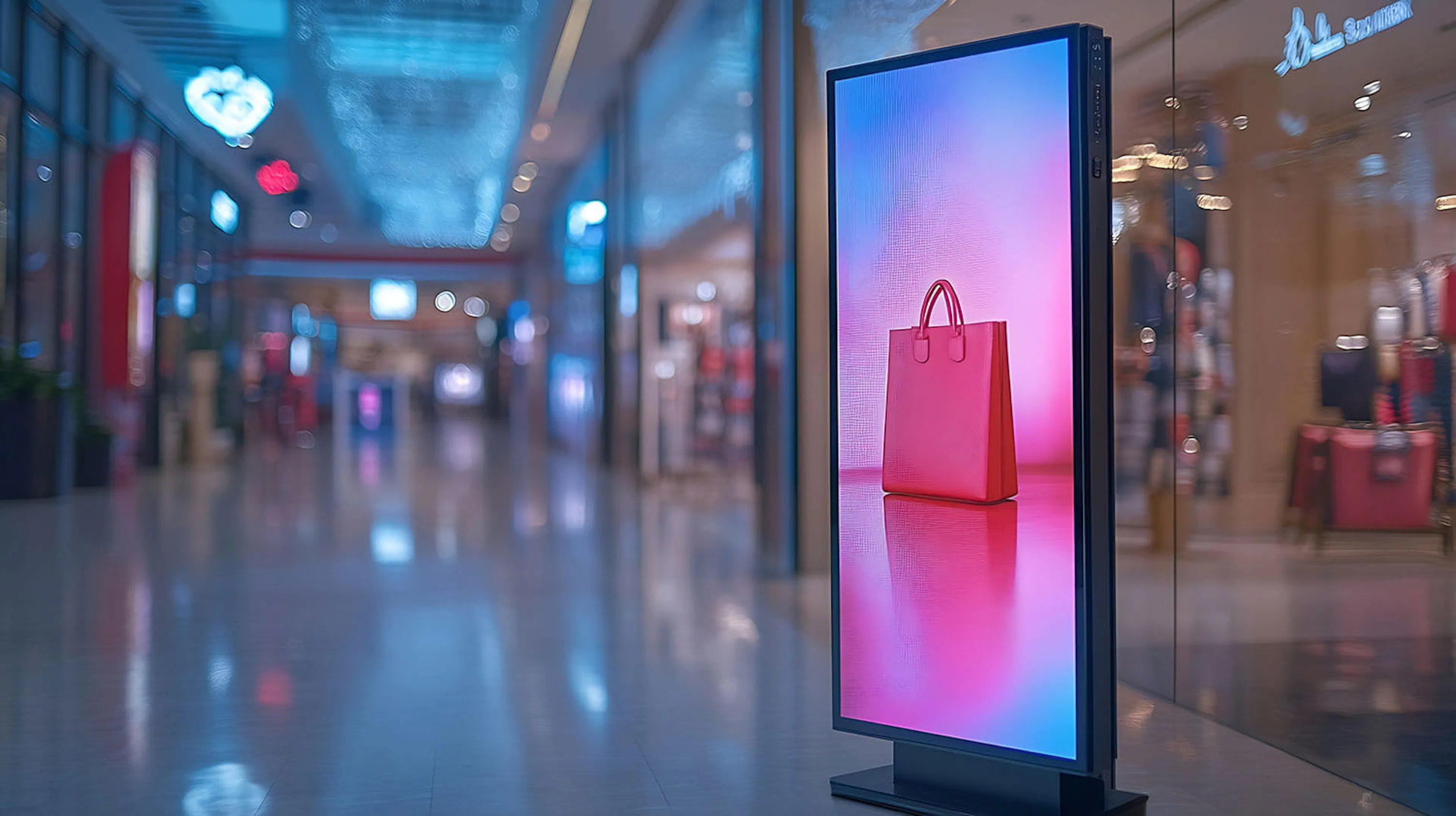 digital display in mall