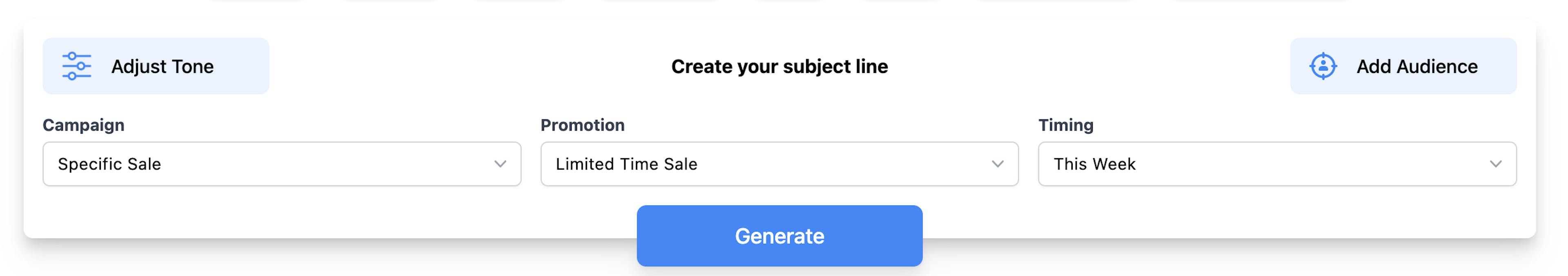 Personalized subject lines for gen x have special offers
