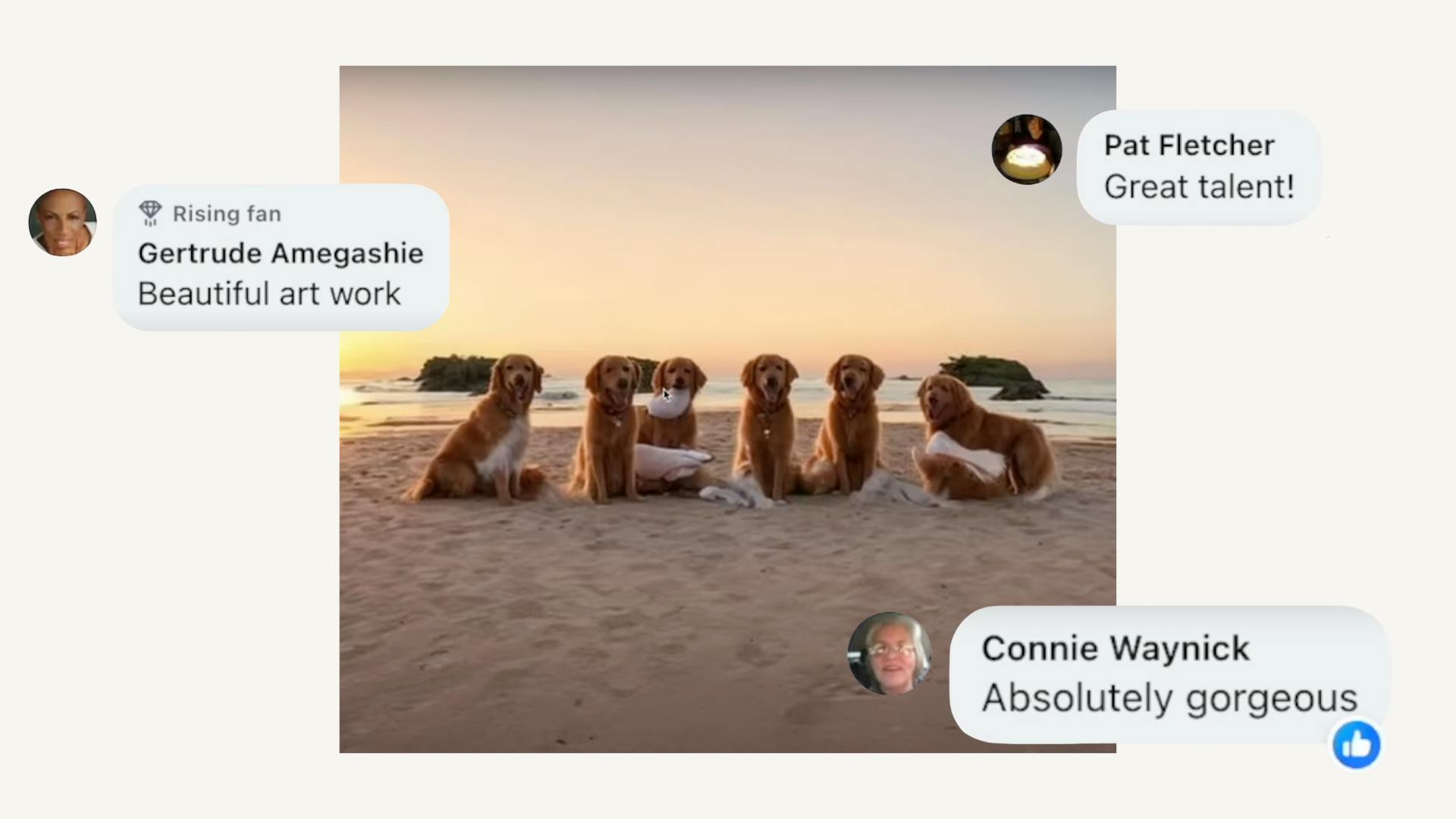 Facebook AI slop example image