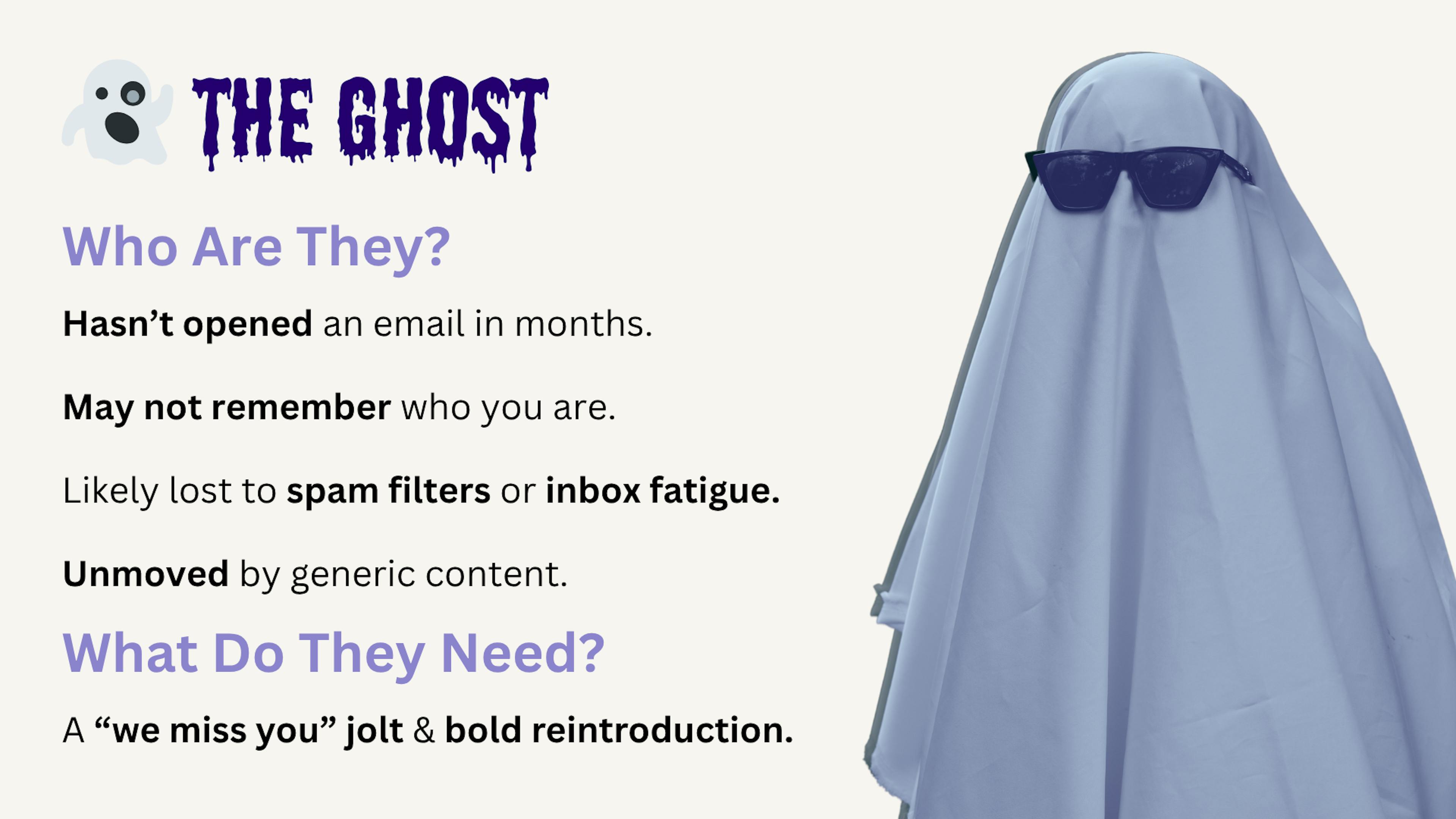 email list subscriber type: the ghost