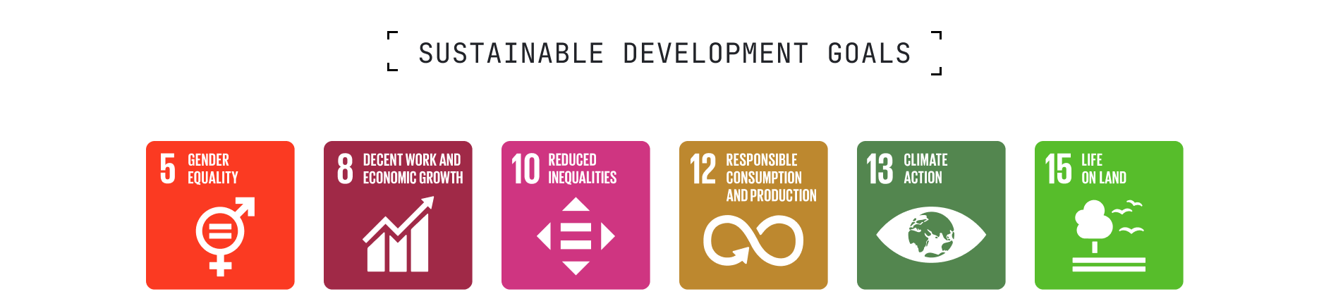 Sustainable development goals