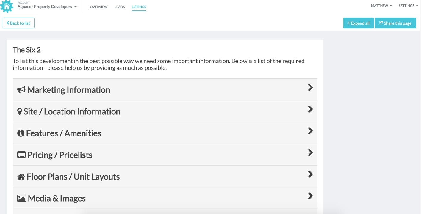 Complete the content form