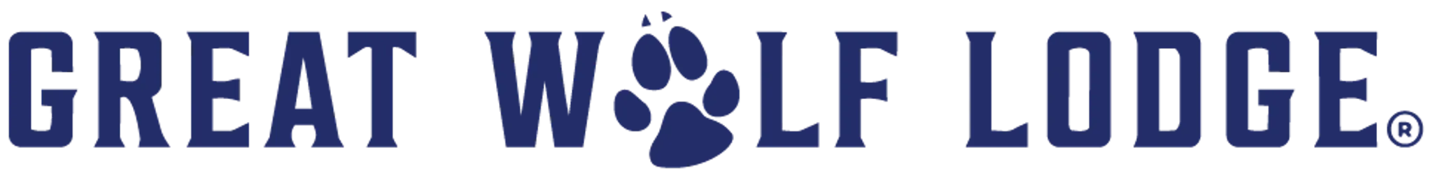 Great Wolf Lodge Horizontal Logo Dark Blue