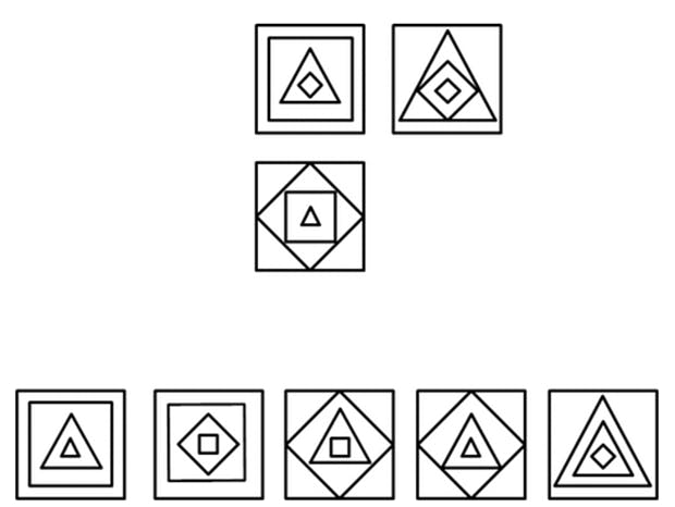 Example abstract reasoning question