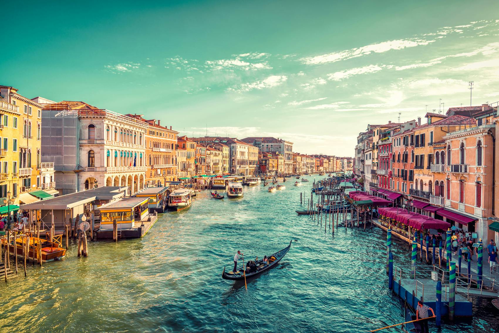 A gondola ride on one of Venice's canals