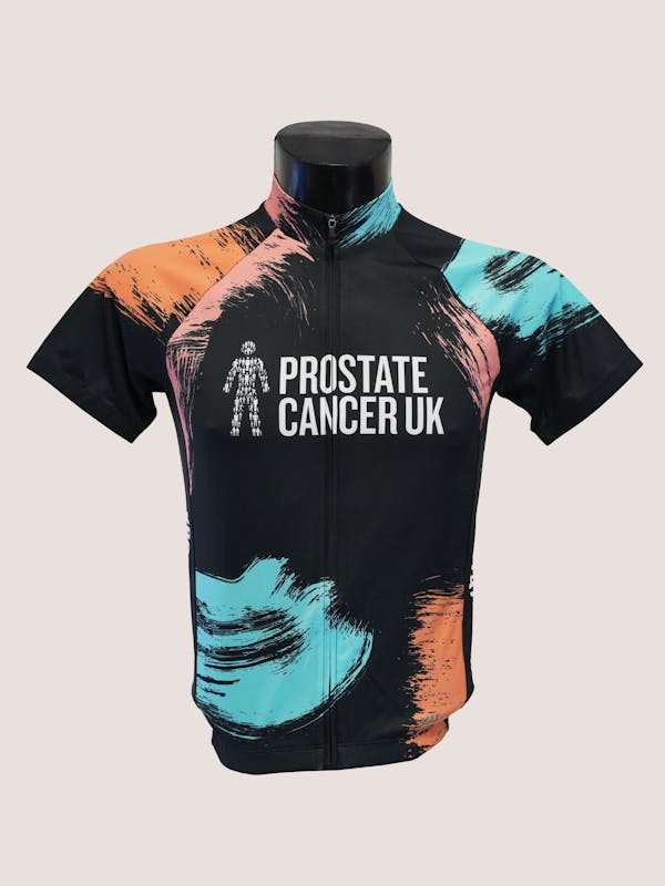 Multi-coloured cycling jersey