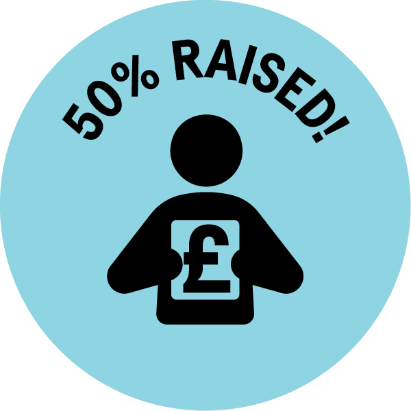 50% raised!