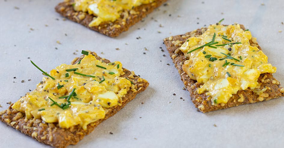 Protiplan Koolhydraatarme Crackers Eiersalade