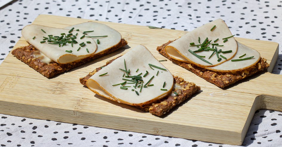 Protiplan Koolhydraatarme Crackers Kaas met Kalkoenfilet