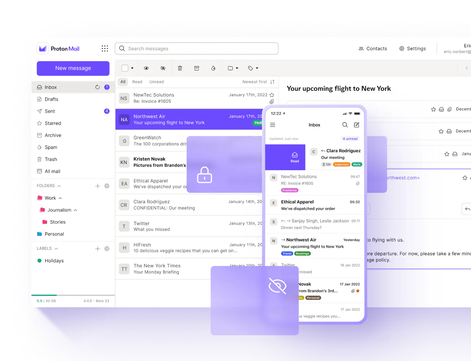 Proton Mail — Get a private, secure, and encrypted email