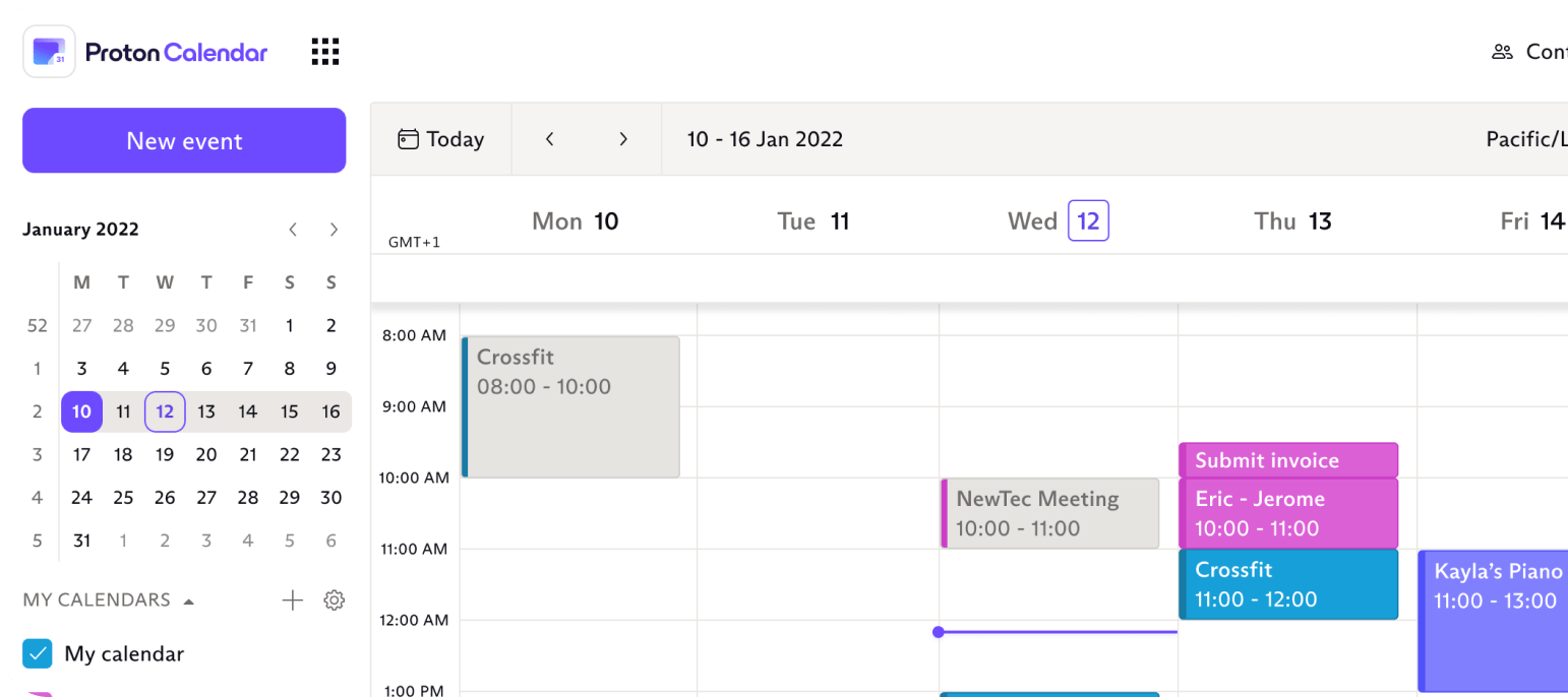 Найдите ответы на свои вопросы о Proton Calendar