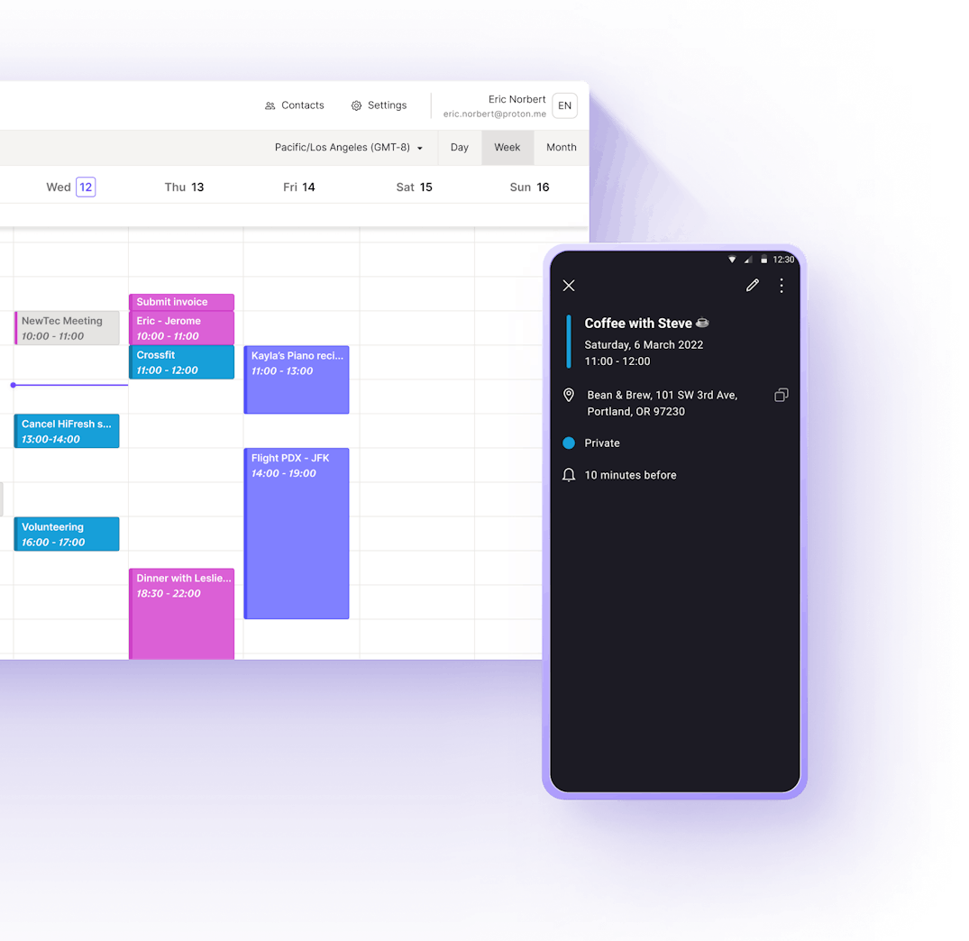 Features of Proton Calendar