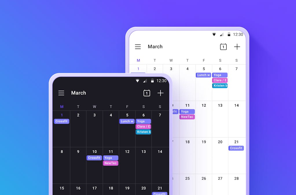 Features of Proton Calendar Proton