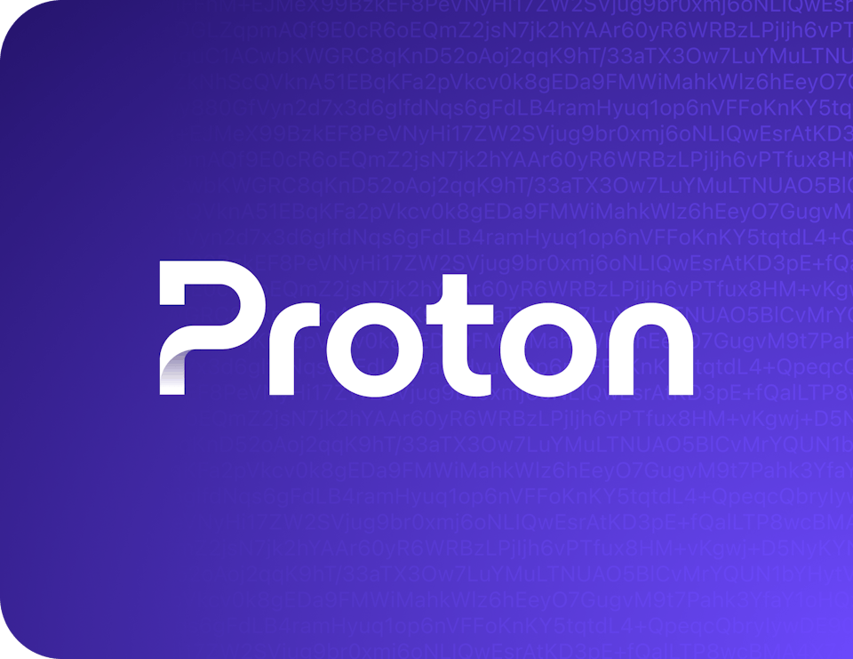 Proton believes only you should have access to your data.